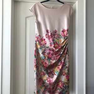 Joseph Ribkoff champagne floral dress